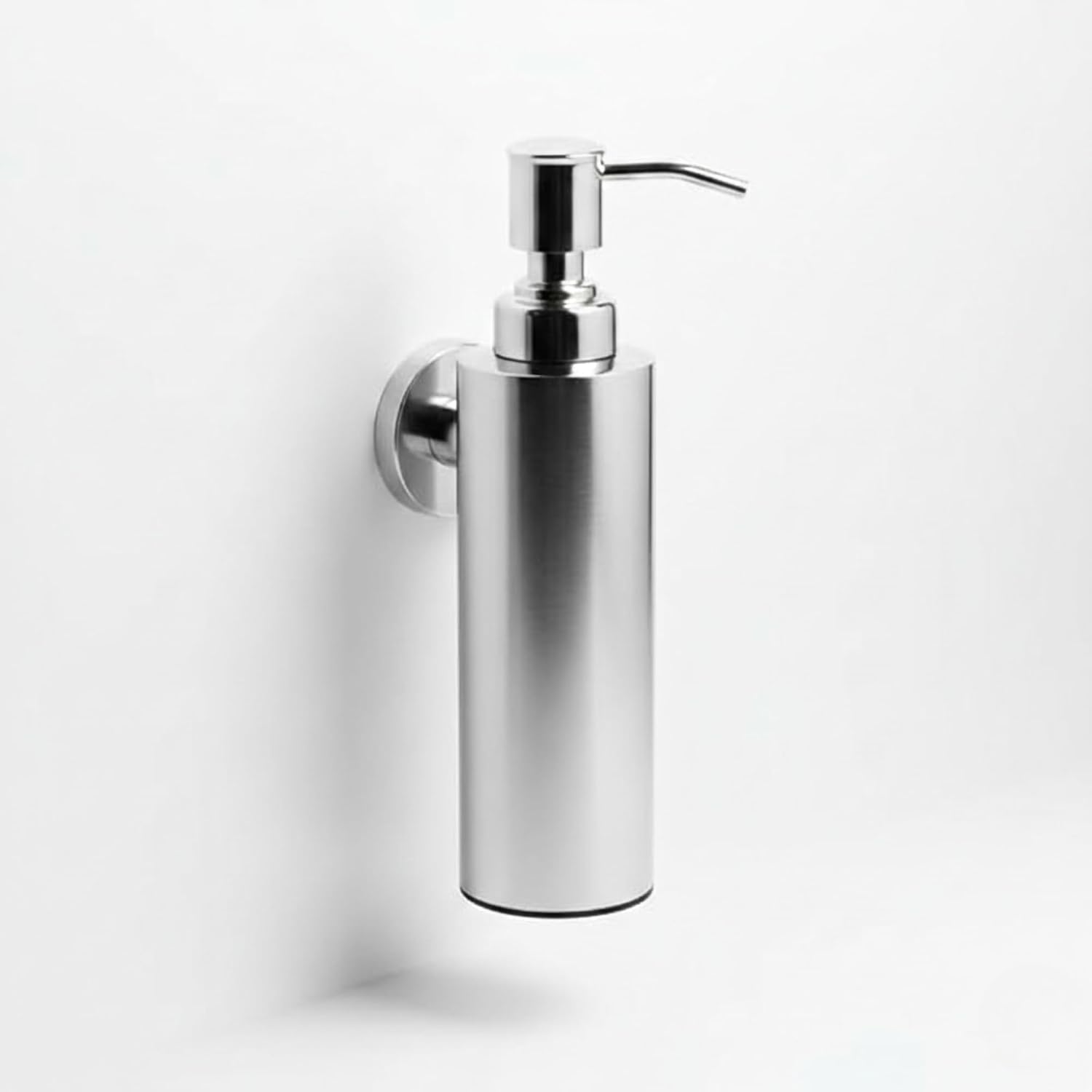 Liquid Stainless Steel Soap Dispenser - Wall Mounted for Bathroom & Wash Basin